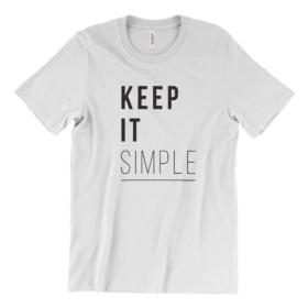 Keep It Simple White T-Shirt