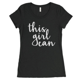 "This Girl Can" Black Girls T-Shirt