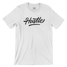 Hustle White T-Shirt