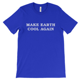 Make Earth Cool Again blue T-Shirt