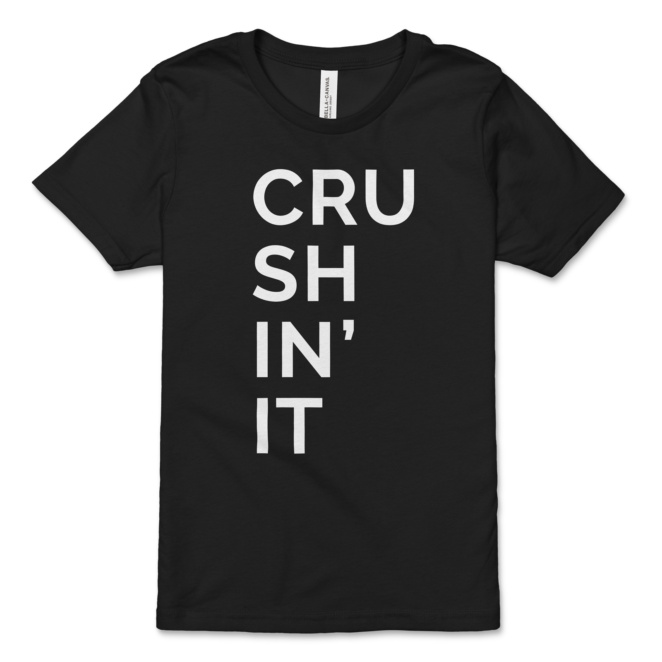 Crushin' It black kid's t-shirt