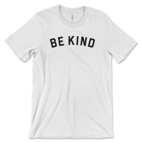Be Kind white t-shirt