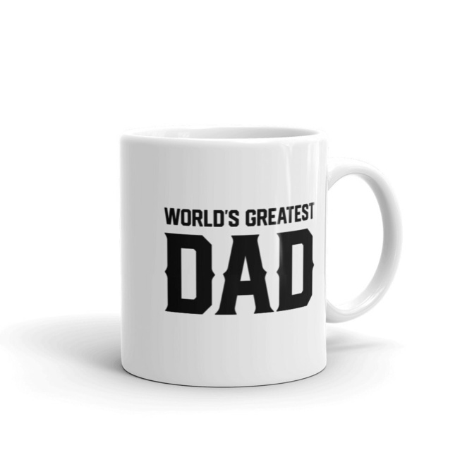 World's Greatest Dad coffee mug 11oz front