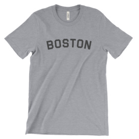 BOSTON tee gray on heather gray