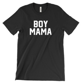 Boy Mama tee in black