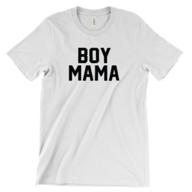 Boy Mama tee in white