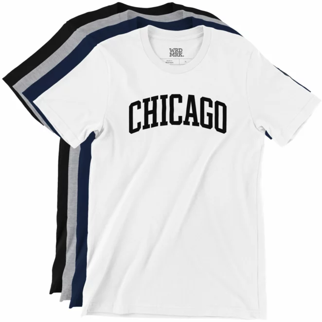 CHICAGO t-shirts color variations