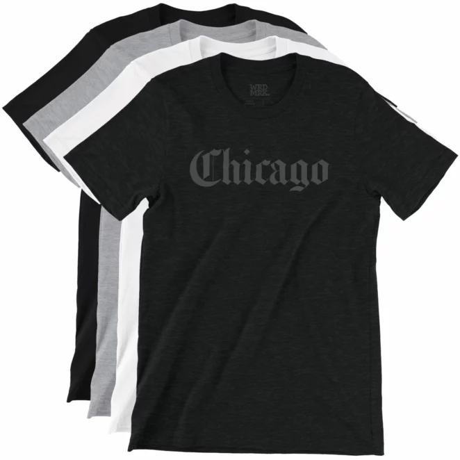 Chicago Old English T-Shirts Color Variations