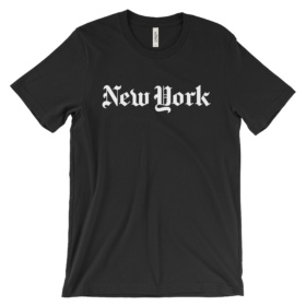 New York tee in black