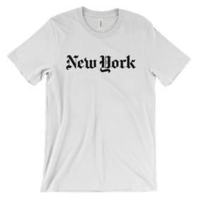 New York tee in white