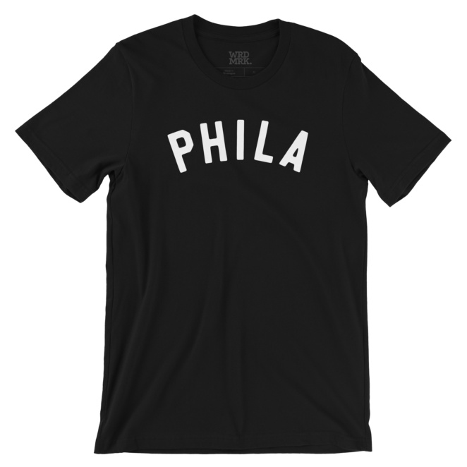 black PHILA t-shirt