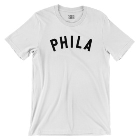 white PHILA t-shirt