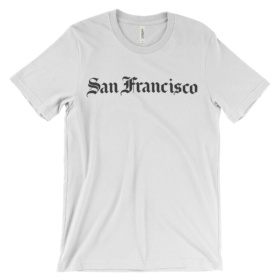 Old English San Francisco t-shirt white