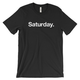 Saturday. t-shirt - black