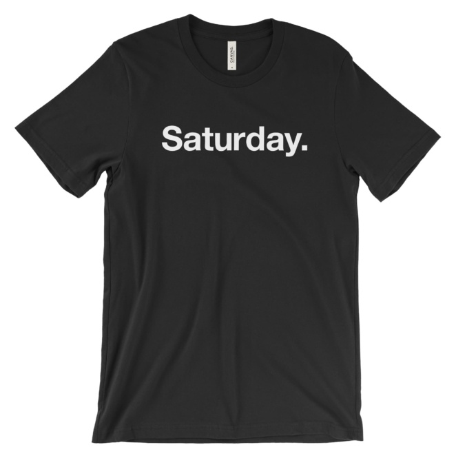 Saturday. t-shirt - black