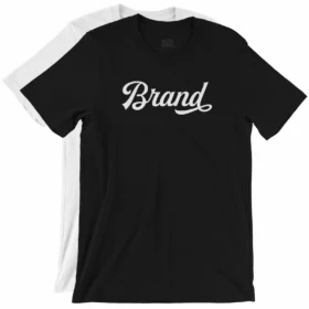tshirts that say Brand two color variations