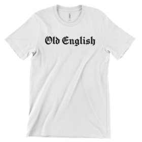 White Old English T-Shirt