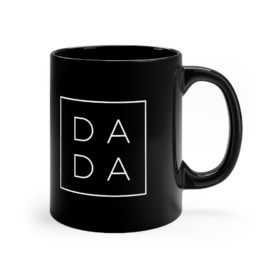 DADA black mug 11oz handle on right
