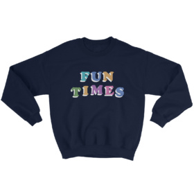 Fun Times sweatshirt navy