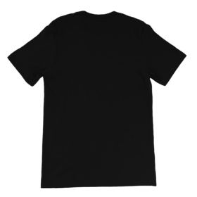 Back of Bella Canvas 3001 Black T-Shirt