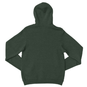 Back of forest heather hoodie