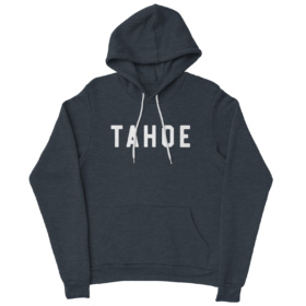 TAHOE navy heather hooded sweatshirt