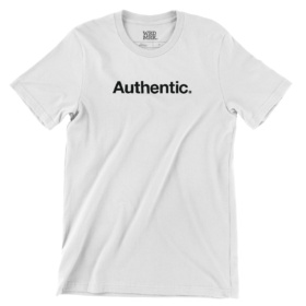 Authentic. T-Shirt in white