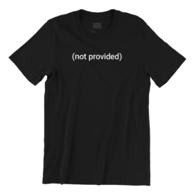 not provided t-shirt in black