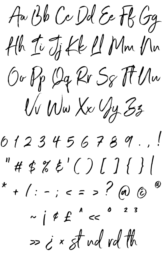 cursive letter t fonts