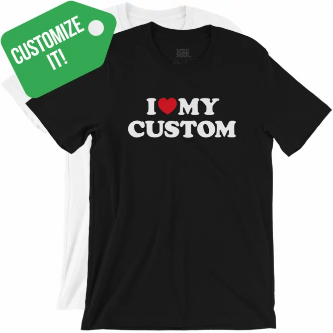 I Heart Custom T-Shirts two color variants