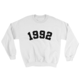 1992 sweatshirt black on white