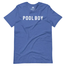 POOL BOY T-Shirt blue heather front