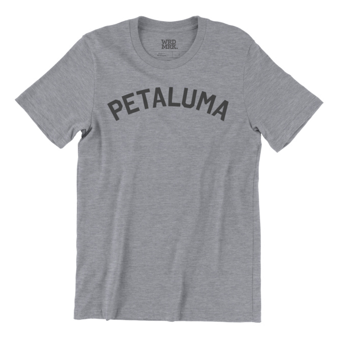 Printed Petaluma heather gray t-shirt