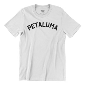 Petaluma printed white t-shirt