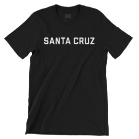 SANTA CRUZ block letter t-shirt black