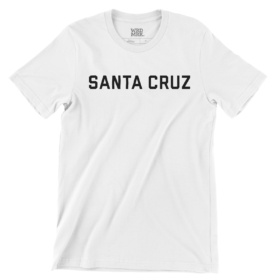 SANTA CRUZ block letter t-shirt white