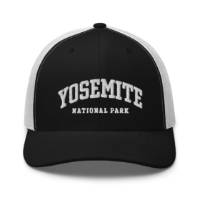 YOSEMITE NATIONAL PARK trucker hat black front