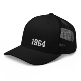 1964 year hat black left front