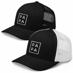 PAPA trucker hats two color variations