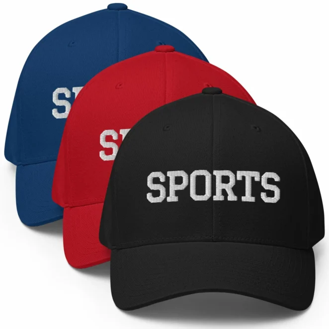 Hat that says SPORTS