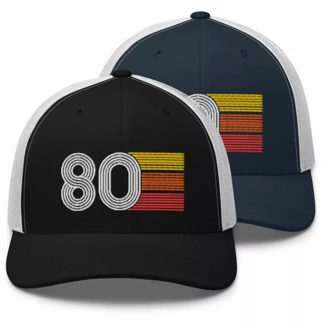 80 Retro Trucker Hats Color Variations