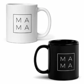 MAMA mugs white and black variations