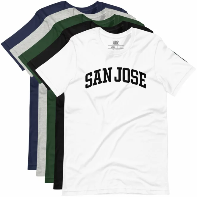 SAN JOSE T-Shirts Color Variations