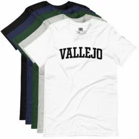 VALLEJO t-shirts color variations