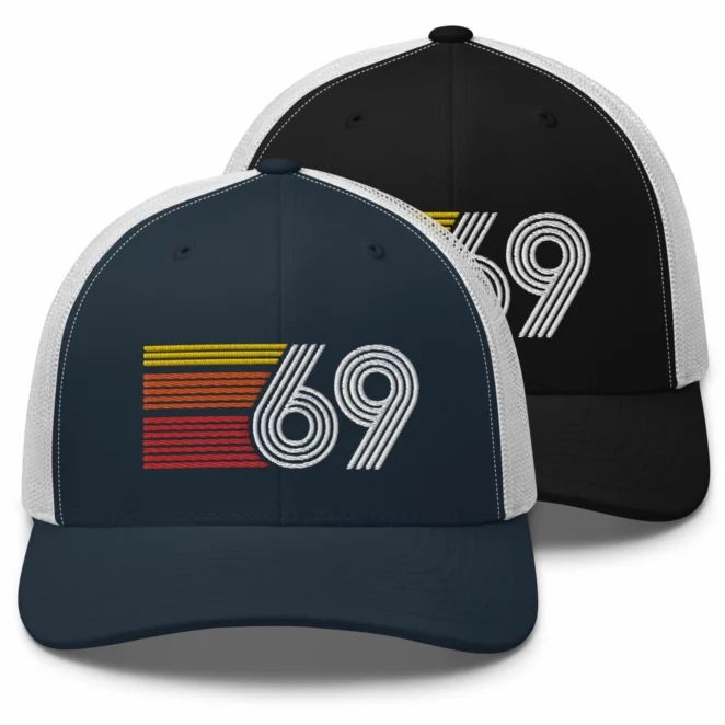 69 Retro Trucker Hat color variations