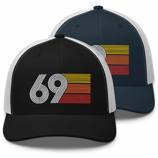 69 Retro Trucker Hats Color Variations