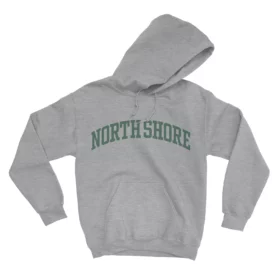 NORTH SHORE gray heather hoodie