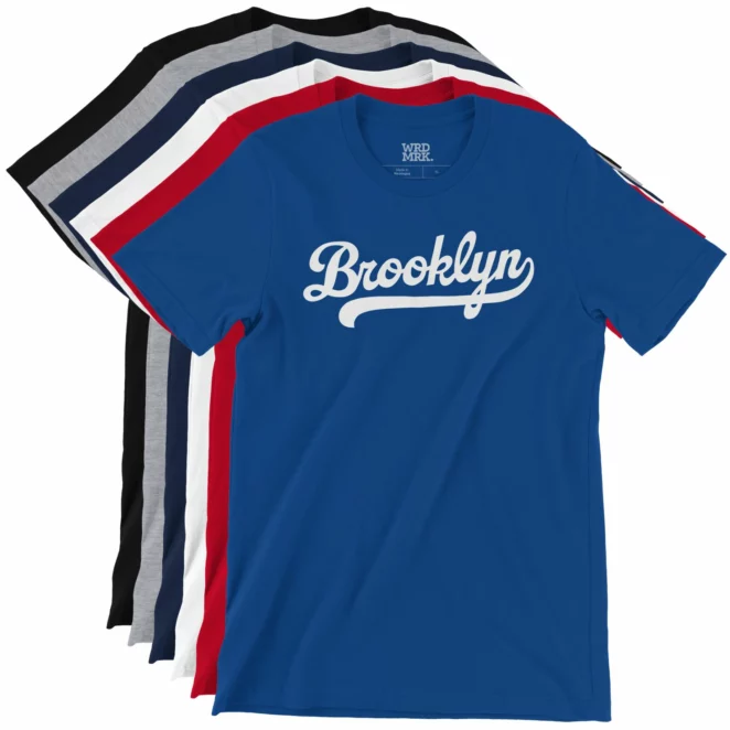 Brooklyn Script T-Shirt Color Variations