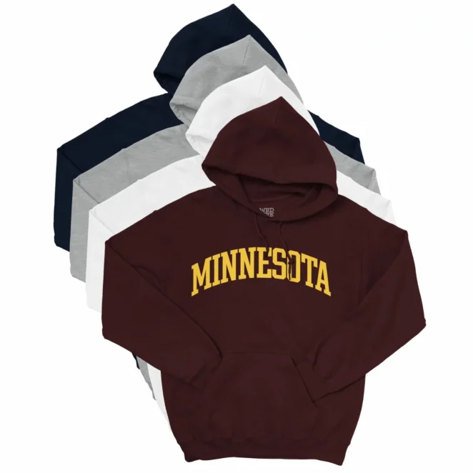 MINNESOTA Hoodie color variations