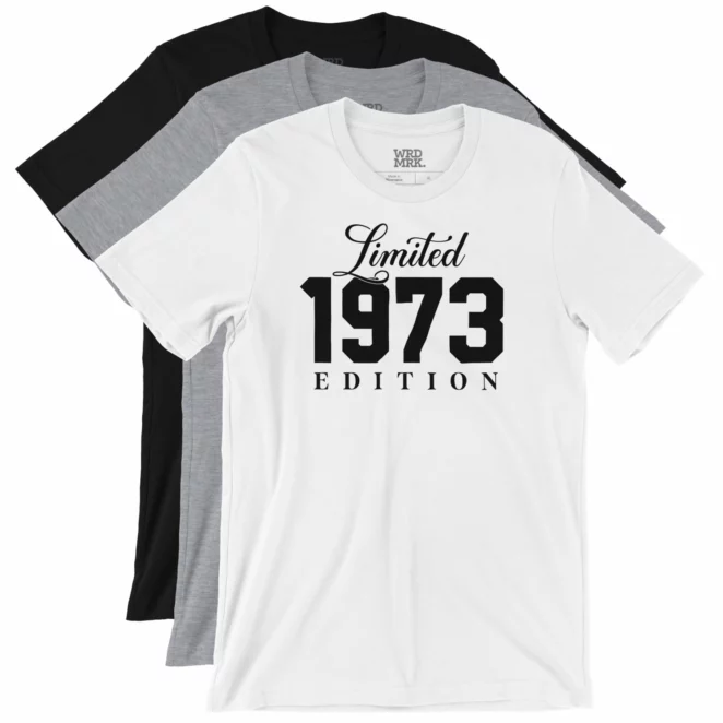 Limited Edition 1973 T-Shirt Color Variations